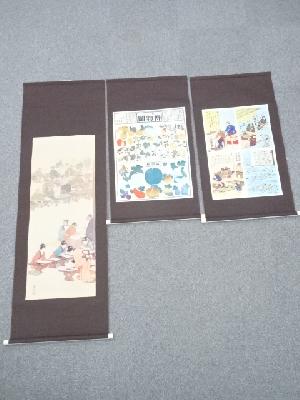 印刷工芸画掛軸三種